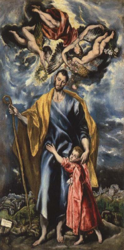 El Greco St Joseph and the Infant Christ Germany oil painting art